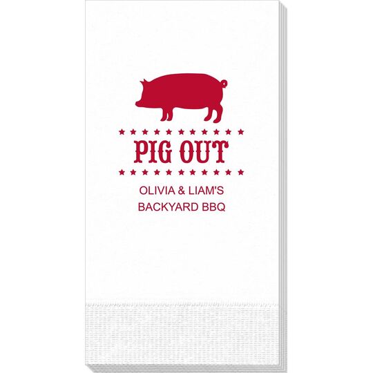 BBQ Pig Guest Towels